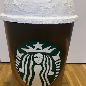 Starbucks trash can