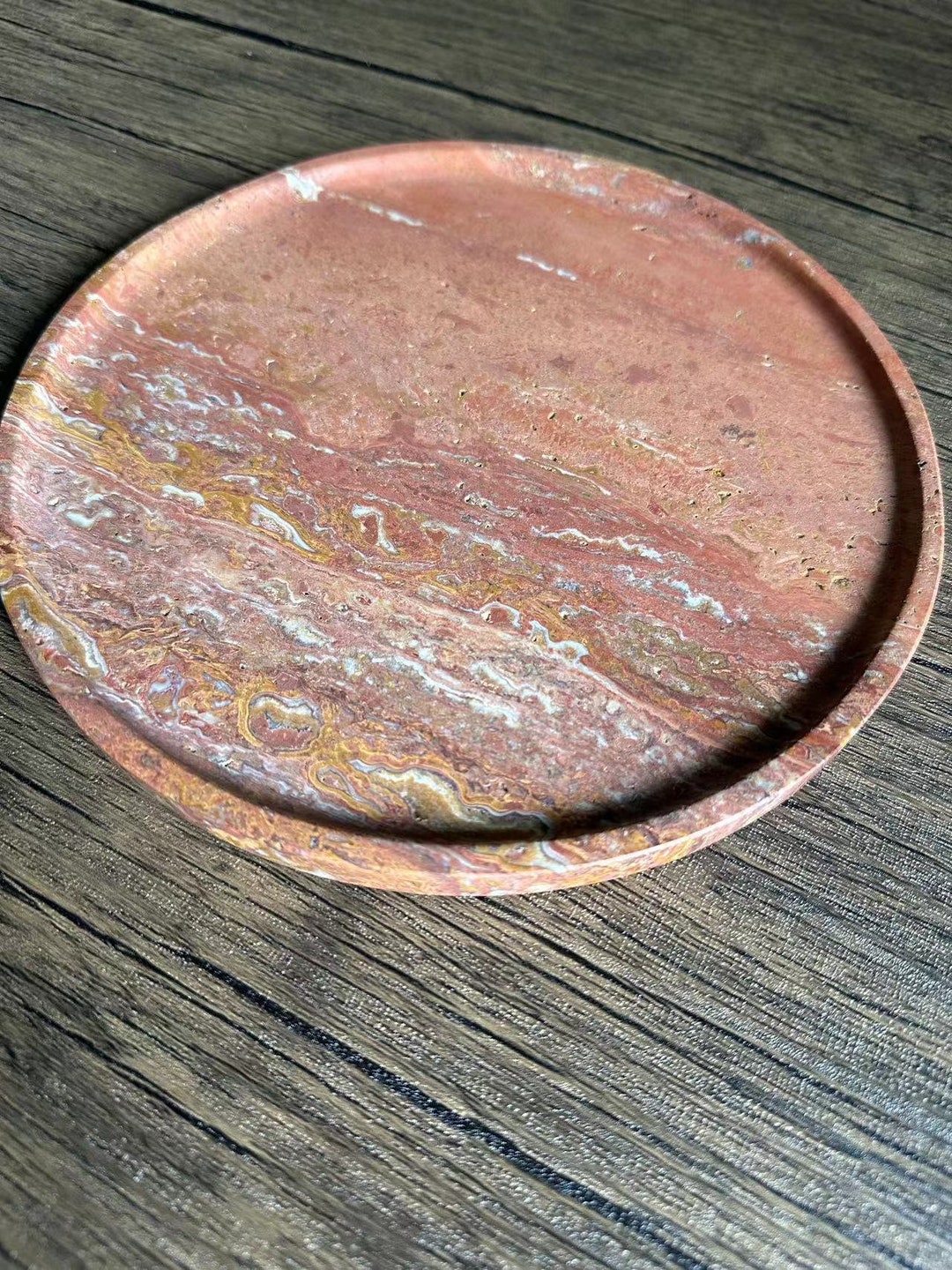 Curated visual reference: Red Travertine Tray Natural Stone Home Decor Photo Inspiration