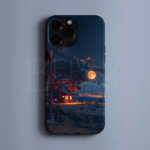 Mondschein Handyhülle Anime iPhone Hülle glänzend Handyhülle iPhone 16 pro Hülle iPhone 14 pro Hülle iPhone 13 pro Hülle iPhone 14 pro Kawaii Handyhülle