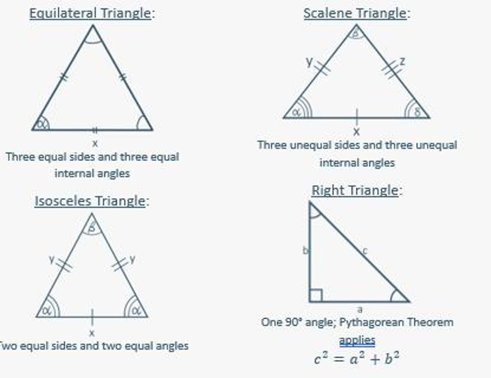 Geometry Formulas and Theorems - Etsy