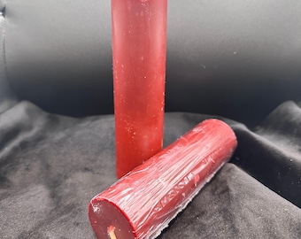 Blood Red Paraffin Dripping Pillar Wax Play Candle