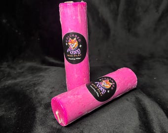 Pink UV Reactive Soy Pouring Pillar Wax Play Candle