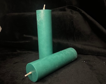 Seafoam Shimmer Paraffin Dripping Pillar Wax Play Candle