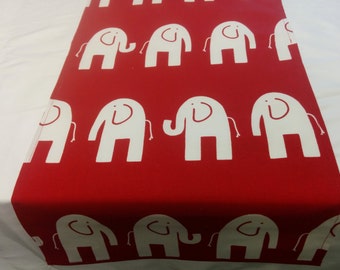 ELEPHANT RUNNER, COLORS, Last Ones, Short Table Runner, Dresser runner - Red, Delta, Sorority, Lime, Home Decor,  Wedding, Bridal