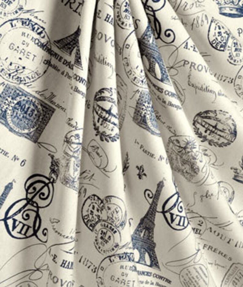 PARIS TABLE LINENS Blue or Red Last Ones Runners Napkins Etsy