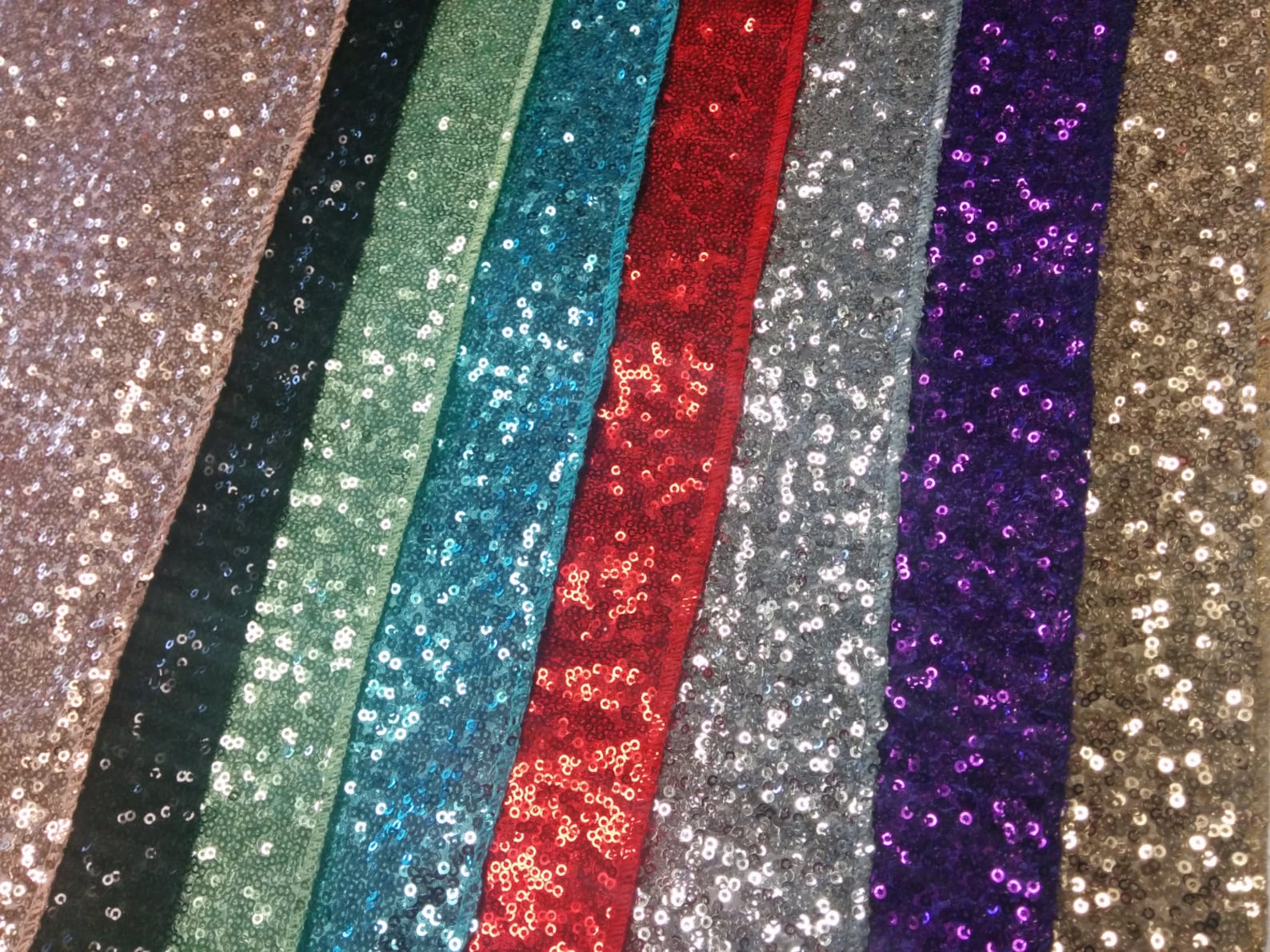 SEQUINS CENTERPIECE SQUARES Rounds Placemats Colors Sequin Etsy