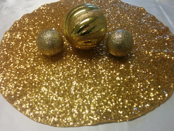 Sequin Placemats Round Rectangle Or Square Sequin Placemats Round Rectangle Or, Silver Glitter Placemats Round