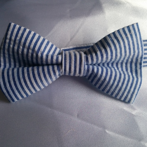 SEERSUCKER BOWTIES, or NECKTIES, Colors- or Cummerbund,  or pocket square- bow tie, Boys, Men, Pre-tied, navy blue, pink, light blue, yellow