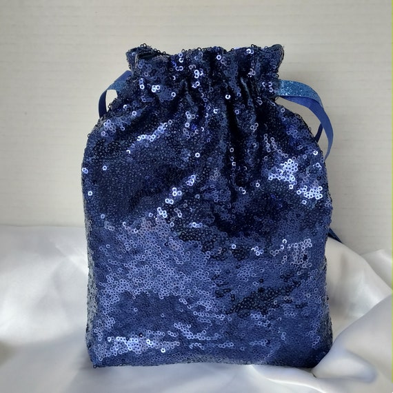 Drawstring sequin bag online