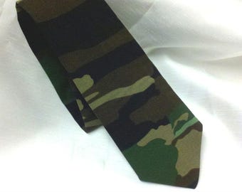 CAMO NECKTIE, BOWTIE, Pocket Squares -- Camouflage Necktie or bowtie- Men- Boys -Tie -Wedding- Party -army -hunting 100% cotton
