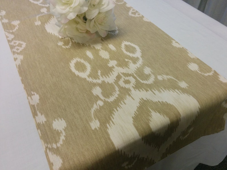 GREY IKAT LINENS Table runners, Napkins, placemats, gray, Ikat, wedding, bridal, shower, party, event image 2