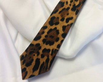 LEOPARD NECKTIE, or BOWTIE, or cummerbund or Pocket square,  black, brown, tan, leopard cotton, animal print, kids, adults, Groom, ushers