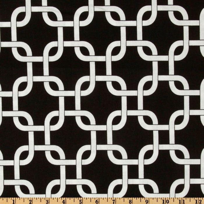 MODERN LINK RUNNER Table Runner Modern Black and White Geometric Cage ...