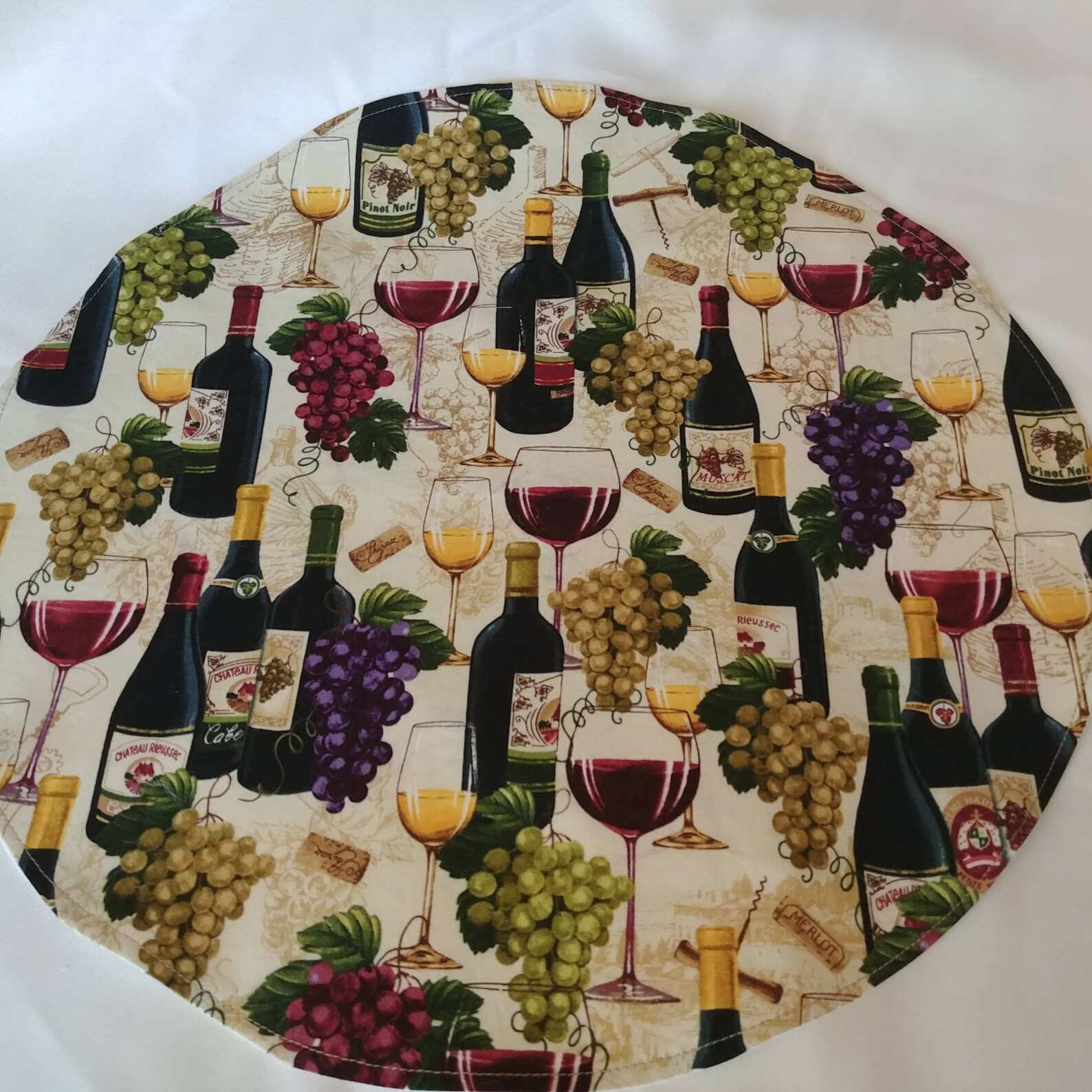 WINE and GRAPES LINENS Table Runner or Napkins or Placemats Etsy