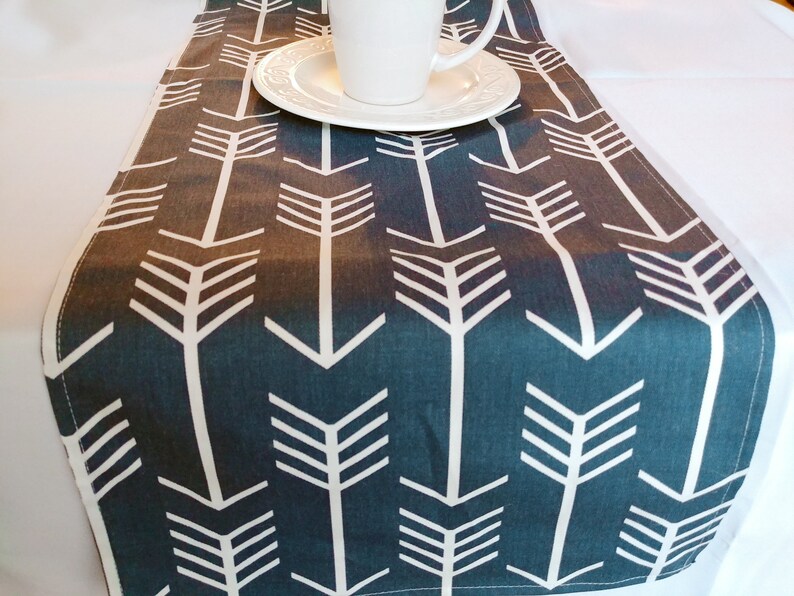 ARROWS TABLE LINENS Table Runner Napkins Placemats Navy Etsy