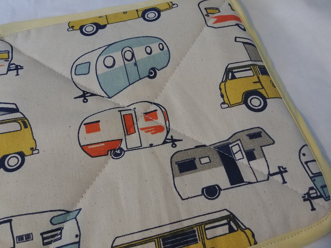 VINTAGE CAMPER LINENS Table Runner Napkins Potholders or Etsy