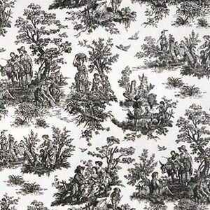 TOILE TABLE LINENSpink, black, navy, light blue, Table runners, 12 wide or napkins, or placemats, English country, wedding, Bridal, Decor image 5