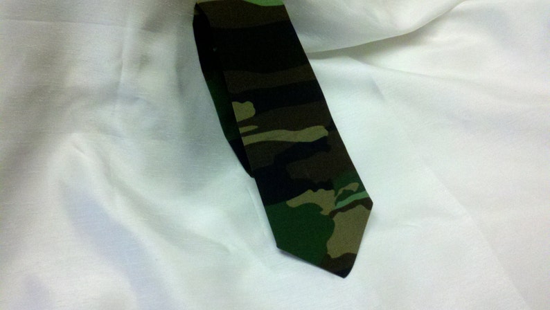 CAMO NECKTIE or Pocket Square SIZES Camouflage Necktie Men's, Boys, Big tall, Toddler Tie Wedding Party army hunting 100% cotton Infant Toddler to 4