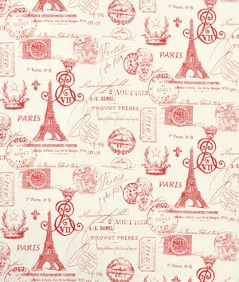 PARIS TABLE LINENS Blue or Red Last Ones Runners Napkins Etsy