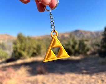Legend Zelda Triforce Keychain, Themed Birthday Party Favors, Nintendo Merch, Gamer Gifts