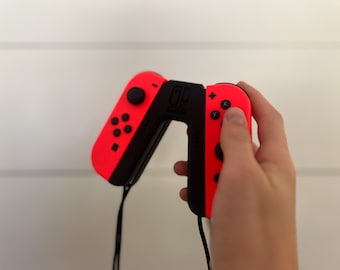 Nintendo Switch Joy-con Controller, Nintendo Grip with LED holes, store the wrist straps on the back, switch accessories, gaming gift