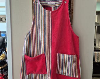 Red Striped Romper