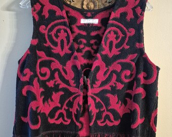 Red n Black Towel Vest