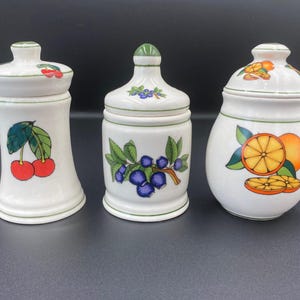 Set of ceramic spice jars - Vintage spice jars - Ramsel Hamburg - 1970