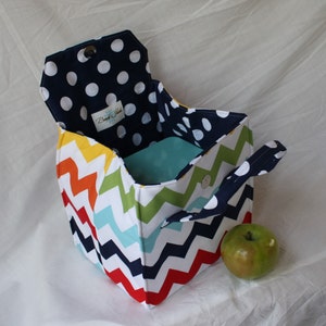 Picnic Perfect Lunch Tote PDF Sewing Pattern Bento Box Carrier image 3