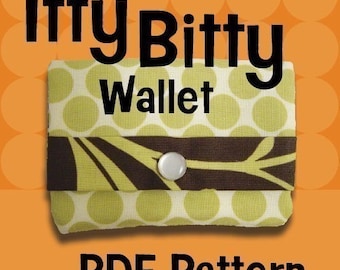 Patron de couture PDF pour portefeuille - Téléchargement immédiat - Patron de couture facile - Adapté aux débutants