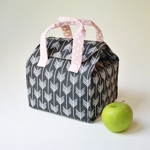 Custom Insulated Bento Box Carrier / Lunch Tote / Lunch Bag - Reusable - Washable - Choose Your Fabric