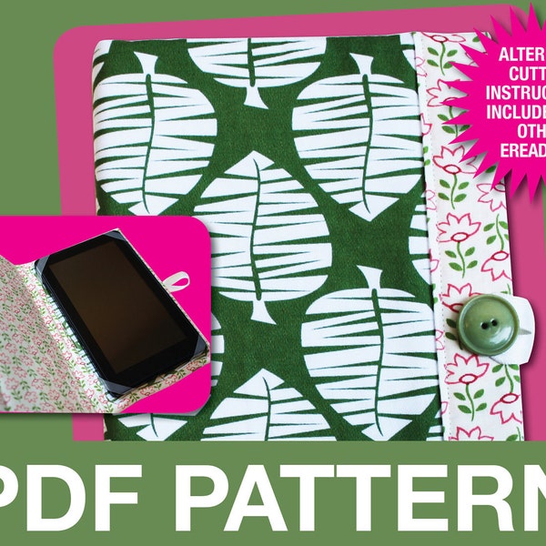 Ereader Cover Pattern - PDF Pattern - For Kindle Fire, with Instructions for All eReaders