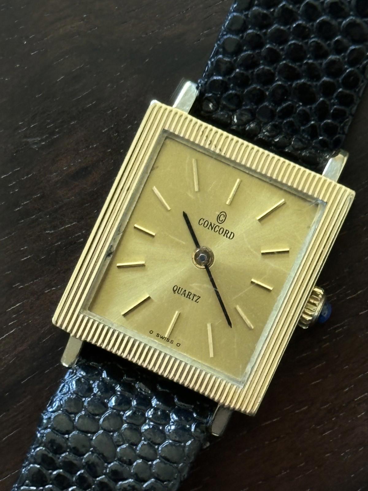 Vintage 1950s Cortland with 17 Jewel Swiss Concord Watch Movement 14K GF Case Concord Watch 14k Gold - Etsy main image 4