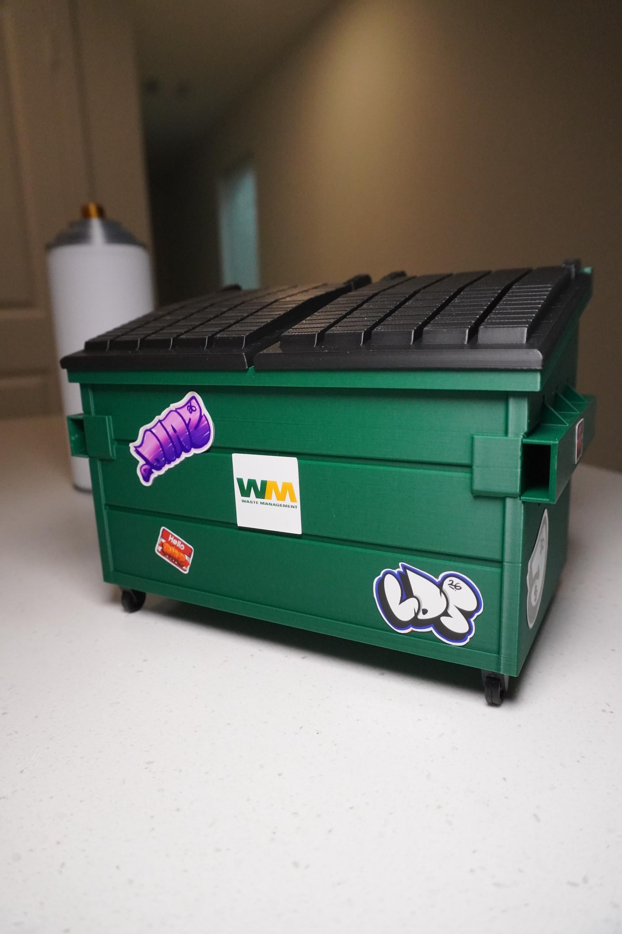 3D Printed Mini Dumpster | Urban Art Graffiti Display Prop, Diorama - Etsy