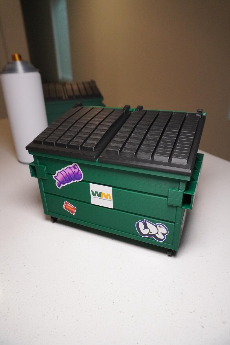 3D Printed Mini Dumpster | Urban Art Graffiti Display Prop, Diorama - Etsy