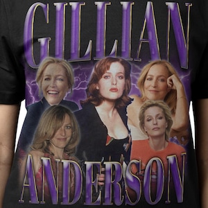 GILLIAN ANDERSON SHIRT, Gillian Anderson Vintage T-Shirt, Gillian Leigh Anderson Retro 90s Bootleg Merch, Gillian Anderson Rap Tee Fans Gift