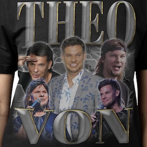 THEO VON SHIRT, Theo Von Vintage T-Shirt, Theodor Capitani von Kurnatowski Retro 90s Bootleg Homage Merch, Funny Theo Von Rap Tees Fans Gift