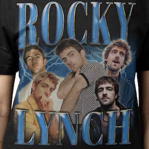 ROCKY LYNCH SHIRT, Rocky Lynch Vintage T-Shirt, Rocky Mark Lynch Retro 90s Bootleg Homage Merch, Funny Ross Lynch Tribute Rap Tees Fans Gift