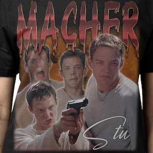 STU MACHER SHIRT, Stu Macher Vintage T-Shirt, Matthew Lyn Lillard American Actor Retro 90s Bootleg Homage Merch, Scream Horror Tee Fan Gift