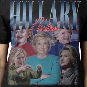 CAMISA HILLARY CLINTON, Camiseta vintage Hillary Clinton, Produtos piratas retrô dos anos 90 de Hillary Diane Rodham Clinton, Camisetas Hillary Clinton para presente de fãs