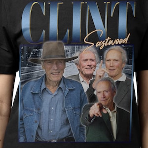CLINT EASTWOOD SHIRT, Clint Eastwood Vintage T-Shirt, Clinton Eastwood Jr. Retro 90s Bootleg Homage Merch, Clint Eastwood Rap Tees Fans Gift