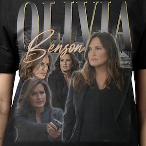 OLIVIA BENSON SHIRT, Law & Order Tees Fans Gift, Olivia Margaret &quot;Liv&quot; Benson Vintage T-Shirt, Mariska Magdolna Hargitay Retro Bootleg Merch