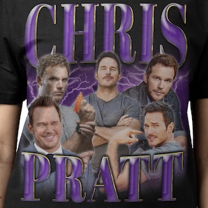 CHRIS PRATT SHIRT, Chris Pratt Vintage T-Shirt, Christopher Michael Pratt Retro 90s Bootleg Homage Merch, Chris Pratt 80s Rap Tees Fans Gift