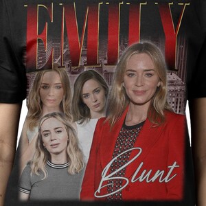 EMILY BLUNT SHIRT, Emily Blunt Vintage T-Shirt, Emily Olivia Laura Blunt Retro 90s Bootleg Homage Merch, Emily Blunt 80s Rap Tees Fans Gifts
