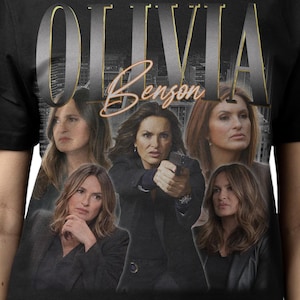 OLIVIA BENSON SHIRT, Olivia Margaret &quot;Liv&quot; Benson Vintage T-Shirt, Mariska Magdolna Hargitay Retro Bootleg Merch, Law & Order Tees Fans Gift