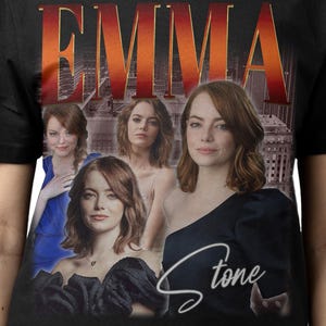 EMMA STONE SHIRT, Emma Stone Vintage T-Shirt, Emily Jean Stone Retro 90s Bootleg Homage Merch, Funny Emma Stone Tribute 80s Rap Tee Fan Gift