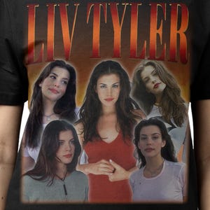 LIV TYLER SHIRT, Liv Tyler Vintage T-Shirt, Liv Rundgren Tyler Retro 90s Bootleg Homage Merch, Funny Liv Tyler Tribute 80s Rap Tee Fans Gift