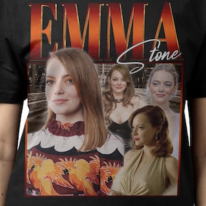EMMA STONE SHIRT, Emma Stone Vintage T-Shirt, Emily Jean Stone Retro 90s Bootleg Homage Merch, Funny Emma Stone Tribute 80s Rap Tee Fan Gift