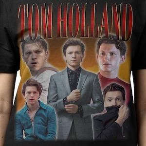 TOM HOLLAND SHIRT, Tom Holland Vintage T-Shirt, Thomas Stanley Holland Retro 90s Bootleg Homage Merch, Tom Holland Tribute Rap Tee Fans Gift