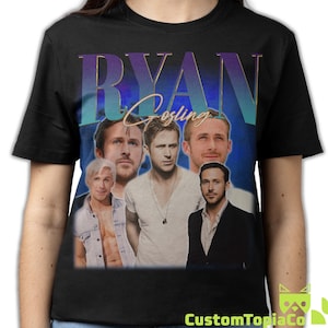 RYAN GOSLING SHIRT, Ryan Gosling Tees Fans Gift, Ryan Gosling Vintage T-Shirt, Ryan Thomas Gosling Canadian Actor Retro Bootleg Homage Merch